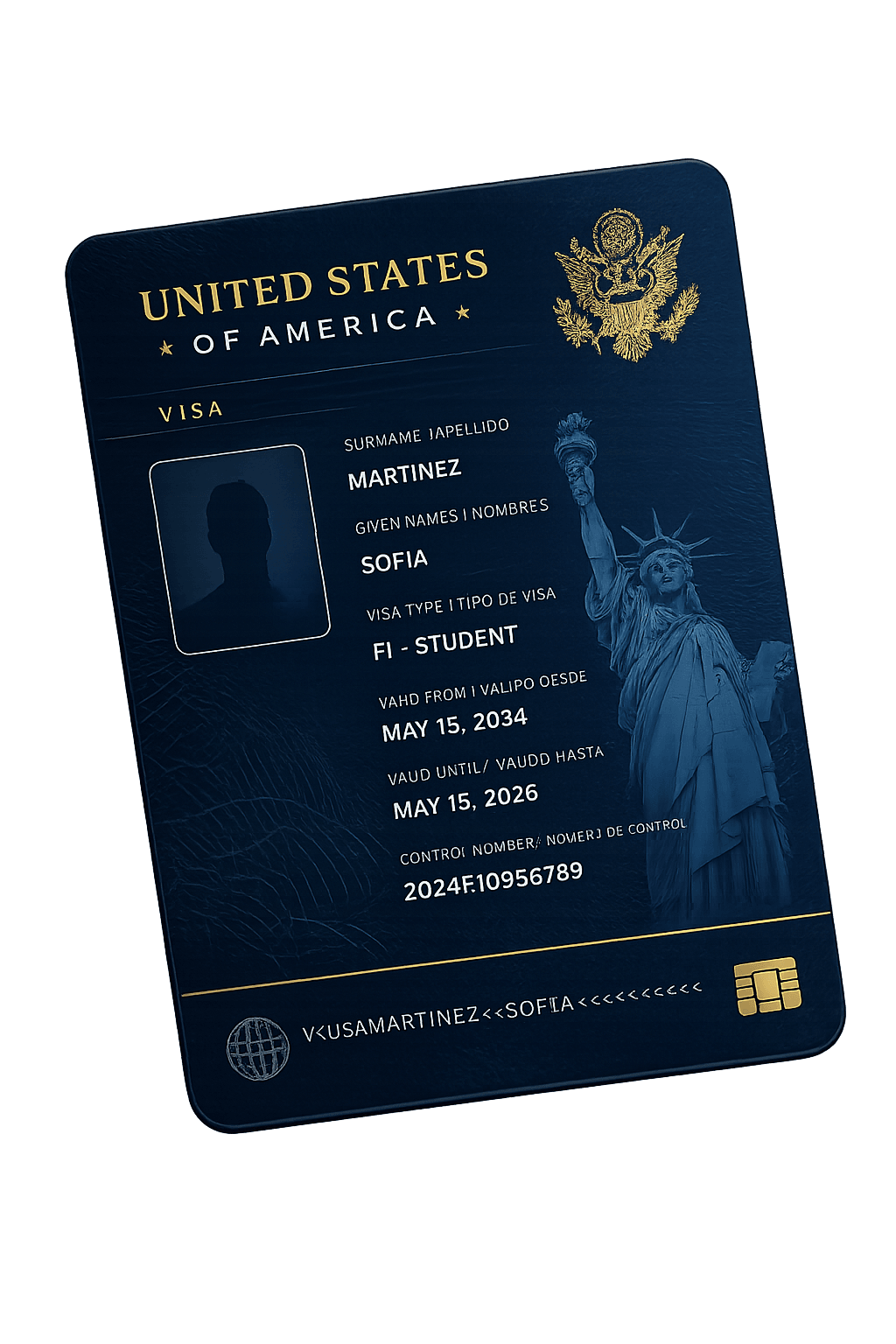 U.S. visa illustration